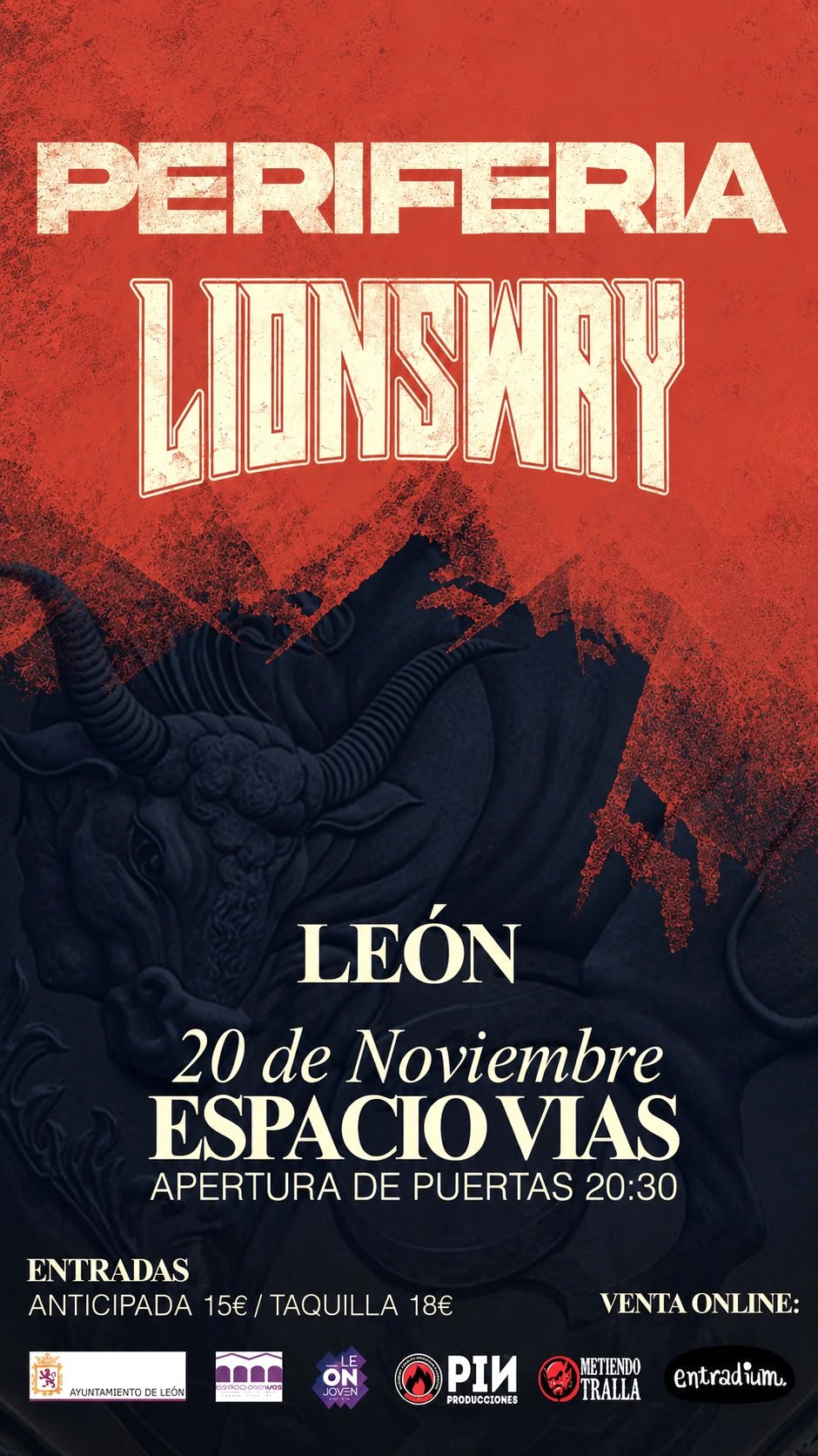 Periferia y Lionsway en concierto en Espacio Vías, León